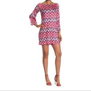 Trina Turk Fresh Dress Wavy Colorful Size 6